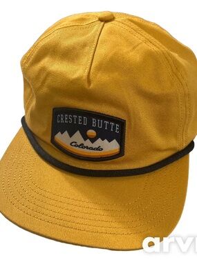 Locale brand Crested Butte Colorado Yellow Patch Cap